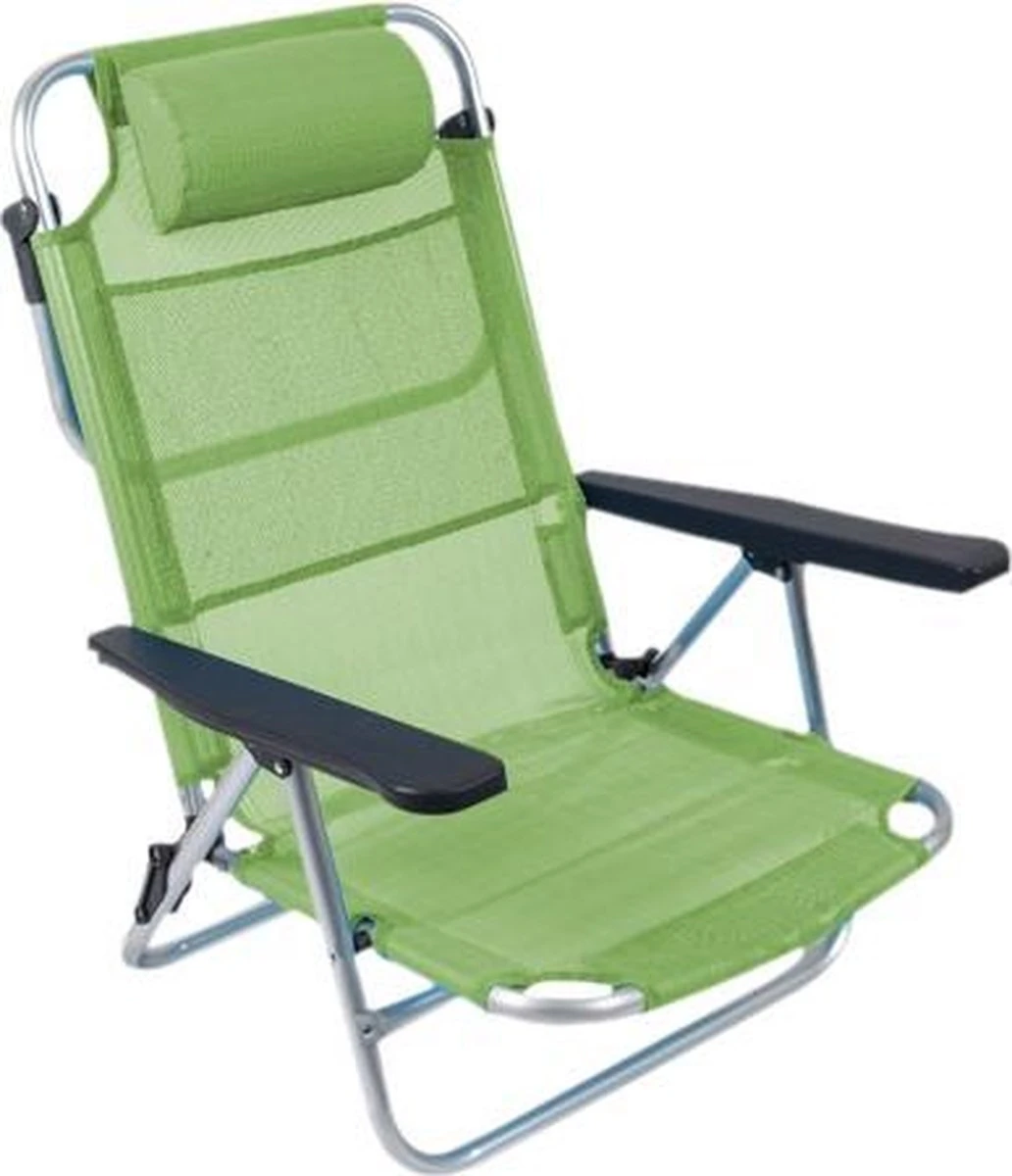 Bo-Camp Beach Chair - Monaco - Aluminium - Groen 3 Bo-Camp Beach Chair - Monaco - Aluminium - Groen