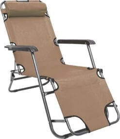 Ligstoel Opvouwbaar 155x60cm - Lichte Ligbed Relaxstoel Tuinstoel Campingstoel Strandstoel -Buiten Kamperen 1033x1200