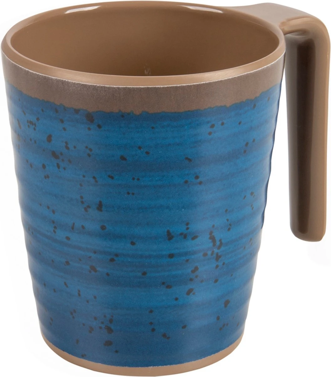 Bo-Camp - Mok - Halo - L - 4 Stuks - Blauw 3 Bo-Camp - Mok - Halo - L - 4 Stuks - Blauw