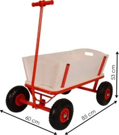 Benson Bolderkar - Bolderwagen Hout - Strandwagen - Kinderen - Boodschappenkar -Buiten Kamperen 1064x1200