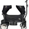 Deryan Luxe Sandy Bolderkar - Duo Buggy - Tandem Buggy - Opvouwbaar - Inklapbare Bolderwagen - Duo Kinderwagen - Zwart -Buiten Kamperen 1067x1200