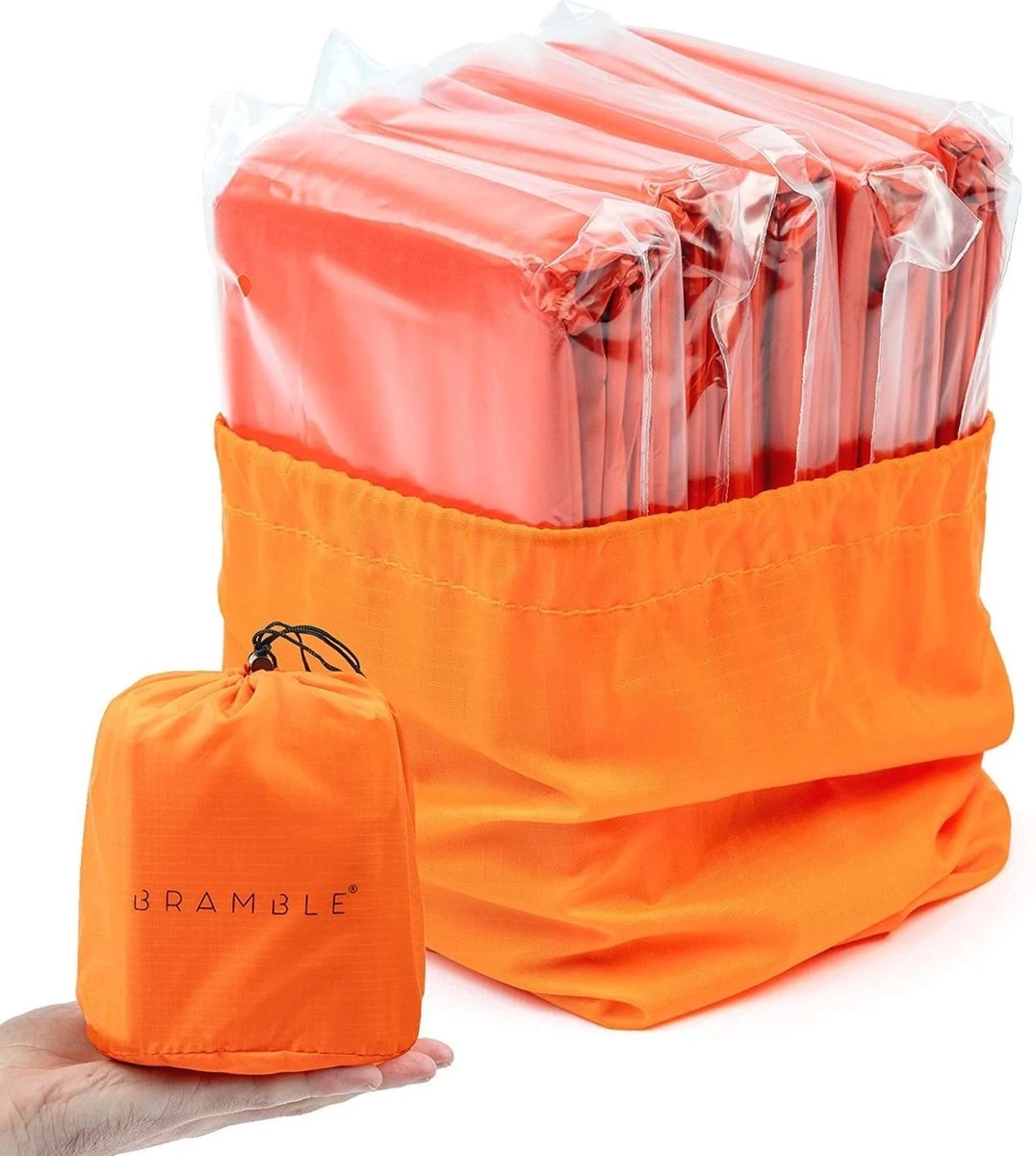 Bramble Noodslaapzak 213 X 91 Cm Polyetheen Oranje 5 Stuks 3 Bramble Noodslaapzak 213 X 91 Cm Polyetheen Oranje 5 Stuks