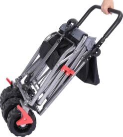 AREBOS Handkar | Transportwagen | Apparatuurwagen | Opvouwbaar | Duwstang| Zwart -Buiten Kamperen 1082x1200 2