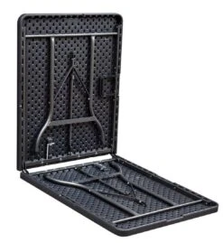 ERRO Vouwtafel - Wickerlook - 180x74cm - Zwart -Buiten Kamperen 1102x1200 1