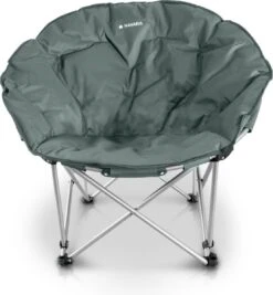 Navaris Klapstoel XXL - Campingstoel Met Opbergtas - Draagbare Stoel Voor Kamperen, Festivals En Vissen -Strandstoel - Inklapbaar - Grijs -Buiten Kamperen 1110x1200 3