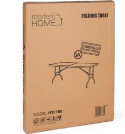 Inklapbare Tafel - Opklaptafel - 180x70x73,5 Cm - Wit -Buiten Kamperen 1117x1200 2