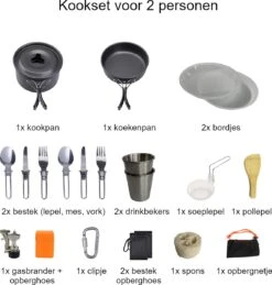 Hikr® Camping Pannenset - Complete 22-delige Kookset - Lichtgewicht - Kookgerei Servies - Outdoor - BPA-vrij - Keukengerei Set -Buiten Kamperen 1144x1200 2
