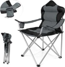 Sens Design Campingstoel - Kampeerstoel - Opvouwbaar - Grijs -Buiten Kamperen 1160x1200