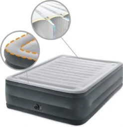 Intex Luchtbed - 2-Persoons - 152 X 203 X 33 Cm - Grijs - Met Ingebouwde Pomp, Hoeslaken Wit En Reparatieset 13 Intex Luchtbed - 2-Persoons - 152 X 203 X 33 Cm - Grijs - Met Ingebouwde Pomp, Hoeslaken Wit En Reparatieset -Buiten Kamperen 1166x1200 2