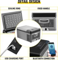 VEVOR - Coolbox - Koelbox 15L - Elektrische Coolbox - Draagbare Mini Koelkast - Draagbare Auto Vriezer 12/24Volt 9 VEVOR - Coolbox - Koelbox 15L - Elektrische Coolbox - Draagbare Mini Koelkast - Draagbare Auto Vriezer 12/24Volt -Buiten Kamperen 1167x1200