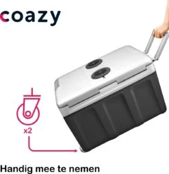 Koelbox Met Wielen Voor Auto & Camping Warm En Koud 40L - Frigobox Elektrisch 12v 230 Volt - MiniBar - Mini Koelkast | Verkoelt En Verwarmt | Eco-modus - Minibar - Mini Koelkast -Buiten Kamperen 1168x1200