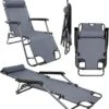 Ligstoel Opvouwbaar 155x60cm - Lichte Ligbed Relaxstoel Tuinstoel Campingstoel Strandstoel -Buiten Kamperen 1172x1200 5