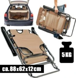 Ligstoel Opvouwbaar 155x60cm - Lichte Ligbed Relaxstoel Tuinstoel Campingstoel Strandstoel -Buiten Kamperen 1176x1200 1
