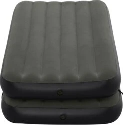 Bestway 3-in-1 Luchtbed - Connect - Zwart - 188x99cm - PVC/Polyester - Single, Double Single En Twin Opblaasbed - Tritech Materiaal - I-Beam Constructie -Buiten Kamperen 1187x1200 3