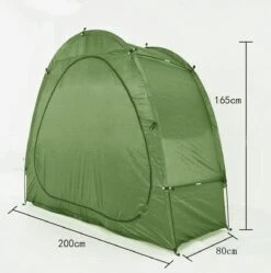 Merkloos Fietstent, Beschermhoes Fietsenschuur, Tent Voor Camping In De Open Lucht-groen 200*80*165CM -Buiten Kamperen 1191x1200 2