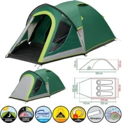 Coleman Kobuk Valley 3 Plus Koepeltent - Verduisterend - 3-Persoons 18 Coleman Kobuk Valley 3 Plus Koepeltent - Verduisterend - 3-Persoons -Buiten Kamperen 1193x1200 4
