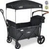 FableKids LEO X2 Lite Opvouwbare Handkar Met Dak Onyx Zwart -Buiten Kamperen 1194x1200 1