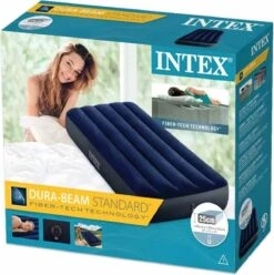 Intex Downy Twin Luchtbed - 1-persoons - 191x76x22 Cm -Buiten Kamperen 1195x1200 9