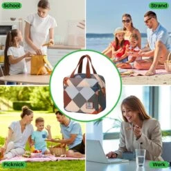 Brisby 4 Laags Geïsoleerde Koeltas - Lunchtas 4 Liter - Blok -Buiten Kamperen 1197x1200