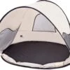 Deryan Luxe Pop Up Strandtent - Anti-UV 50+ - Cream -Buiten Kamperen 1200x1009 1