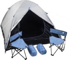 MaxxSport Camping Set - 2 Persoons - Tent + Slaapzakken + Campingstoelen - 200x190x120cm -Buiten Kamperen 1200x1032 1