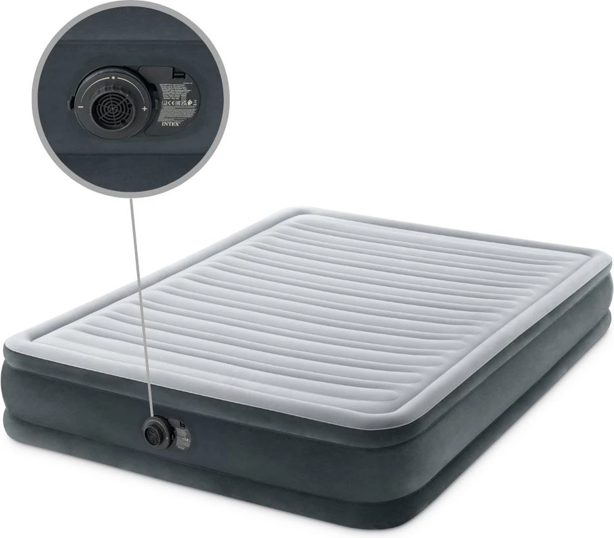 Intex Comfort-plush Full Luchtbed - 2-persoons - 203x152x33 Cm 14 Intex Comfort-plush Full Luchtbed - 2-persoons - 203x152x33 Cm - Afbeelding 12