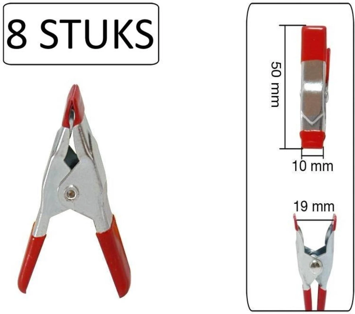 Benson Metalen Veerklem - 50 Mm - 8 Stuks 5 Benson Metalen Veerklem - 50 Mm - 8 Stuks - Afbeelding 3