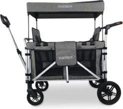 FUXTEC Bolderkar FX-CTXL900 - Premium Grijs - Nu Voor Maximaal 4 Kinderen -Buiten Kamperen 1200x1069