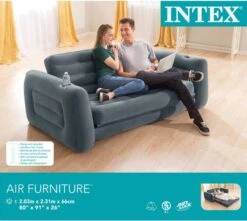 Intex Luxe Bankstel / Opblaasbare Slaapbank - 2-persoons - 203x224x66 Cm -Buiten Kamperen 1200x1072 2