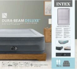 Intex Luchtbed - 2-Persoons - 152 X 203 X 33 Cm - Grijs - Met Ingebouwde Pomp, Hoeslaken Wit En Reparatieset 18 Intex Luchtbed - 2-Persoons - 152 X 203 X 33 Cm - Grijs - Met Ingebouwde Pomp, Hoeslaken Wit En Reparatieset -Buiten Kamperen 1200x1074 6