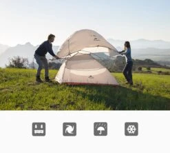 Cloud Up 3 Upgraded - Naturehike® - Tent 3 Persoons - Lichtgewicht Tent - Incl. Grondzeil - 20D 4000MM - Outdoor Kampeertent - Waterdicht - Hiking & Wandelen -Buiten Kamperen 1200x1080 1