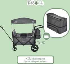 FableKids LEO X4Plus Opvouwbare Wagen Met Dak Fossil Grey 21 FableKids LEO X4Plus Opvouwbare Wagen Met Dak Fossil Grey -Buiten Kamperen 1200x1089