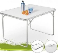 Merkloos Aluminium Inklapbare Tuintafel - Campingtafel - 80x60x68 Cm -Buiten Kamperen 1200x1105 2