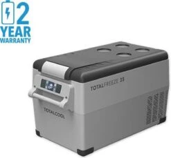 Totalcool Totalfreeze - 35 - Camping Koel/vries Box - 12/24/230 V - 45 Watt- Fluisterstill -Buiten Kamperen 1200x1114