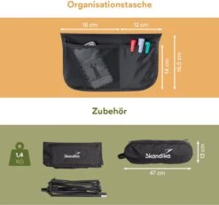 Skandika Campingstoel Compact – Campingstoelen - Campingstoel Tot 150 Kg Belastbaar - Kampeerstoel, Visstoel, Kleine Pakmaat, Opvouwbaar, Stabiel, Licht, Comfortabel Gepolsterd – Draagtas Meegeleverd - Vouwstoel – Zwart -Buiten Kamperen 1200x1120 1