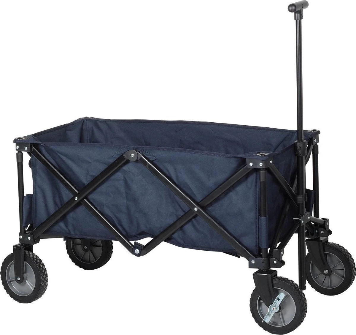 Campart Bolderkar HC-0910 - Opvouwbaar - Bolderwagen Met Stevig Harmonicaframe - Inclusief Opbergtas En Bodemplaat - Blauw 4 Campart Bolderkar HC-0910 - Opvouwbaar - Bolderwagen Met Stevig Harmonicaframe - Inclusief Opbergtas En Bodemplaat - Blauw - Afbeelding 2