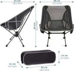 Smartpeas Camping Stoel Van Stevig 600D Polyester En Aluminium - Lichtgewicht En Opvouwbaar - Camping Gadget Inclusief Zijzakken +Plus: Strandmat & Draagtas 13 Smartpeas Camping Stoel Van Stevig 600D Polyester En Aluminium - Lichtgewicht En Opvouwbaar - Camping Gadget Inclusief Zijzakken +Plus: Strandmat & Draagtas -Buiten Kamperen 1200x1150 4