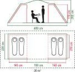 Coleman Spruce Falls 4 Vis-a-Vis Tent - Verduisterend - 4-Persoons -Buiten Kamperen 1200x1164 4
