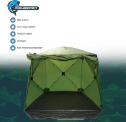 FisherPro WildLand Tent –comfortabele Vistent – Handige Strandtent – Compacte Festival Tent - Uitbreid Mogelijkheden Met Stormcover - Geschikt Voor 2 Personen 11 FisherPro WildLand Tent –comfortabele Vistent – Handige Strandtent – Compacte Festival Tent - Uitbreid Mogelijkheden Met Stormcover - Geschikt Voor 2 Personen -Buiten Kamperen 1200x1164 5