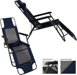 Ligstoel 180x60cm - Opvouwbaar Campingstoel Ligbed Strandstoel Tuinstoel Vouwligstoel Blauw 24 Ligstoel 180x60cm - Opvouwbaar Campingstoel Ligbed Strandstoel Tuinstoel Vouwligstoel Blauw -Buiten Kamperen 1200x1168 4