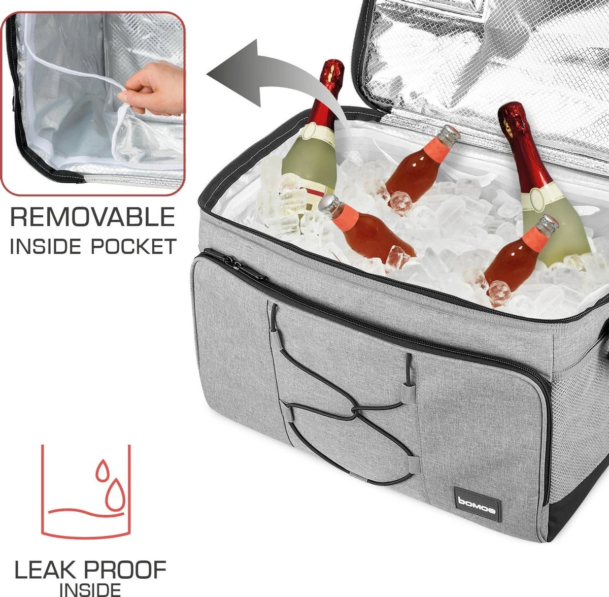 Bomoe Opvouwbare Koeltas IceBreezer KT43 - Koelbox Voor Onderweg - 43x32x28 Cm - 45 Liter - Picknicktas Perfect Voor Barbecues Of Festivals 5 Bomoe Opvouwbare Koeltas IceBreezer KT43 - Koelbox Voor Onderweg - 43x32x28 Cm - 45 Liter - Picknicktas Perfect Voor Barbecues Of Festivals - Afbeelding 3