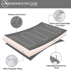 Meisterhome® Mummy Slaapzak - Kamperen - Antraciet - Ca. 220 X 75 Cm - Incl. Draagtas -Buiten Kamperen 1200x1176 6