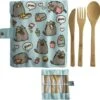 Pusheen De Kat Foodie - 100% Natuurlijk Bamboe 6-delige Bestek Set -Buiten Kamperen 1200x1176 9