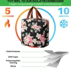 Brisby 4 Laags Geïsoleerde Koeltas - Lunchtas 7 Liter - Bloemetjes 14 Brisby 4 Laags Geïsoleerde Koeltas - Lunchtas 7 Liter - Bloemetjes -Buiten Kamperen 1200x1178 1