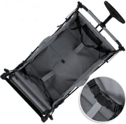 Rijoka Luxe Opvouwbare Bolderkar/Bolderwagen | Met Dakje En Draagtas | Grijs 13 Rijoka Luxe Opvouwbare Bolderkar/Bolderwagen | Met Dakje En Draagtas | Grijs -Buiten Kamperen 1200x1182 5