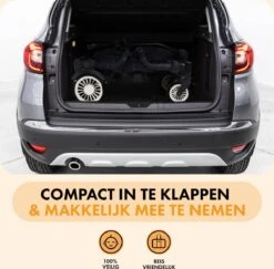 Deryan Luxe Sandy Bolderkar - Duo Buggy - Tandem Buggy - Opvouwbaar - Inklapbare Bolderwagen - Duo Kinderwagen - Zwart -Buiten Kamperen 1200x1182 7