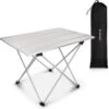 Navaris Campingtafel - Inklapbaar Campingtafeltje Van Aluminium - Opvouwbare Tafel Inclusief Draagtas - Picknicktafel - Zilver -Buiten Kamperen 1200x1192