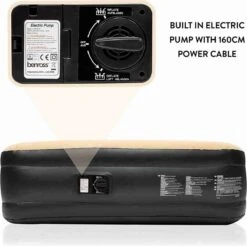 Merkloos Avenli 88030 Hoog Verhoogd Gevlokt Luchtbed | Queensize | Ingebouwde Pompen | Snelle En Gemakkelijke Inflatie -Buiten Kamperen 1200x1196 19