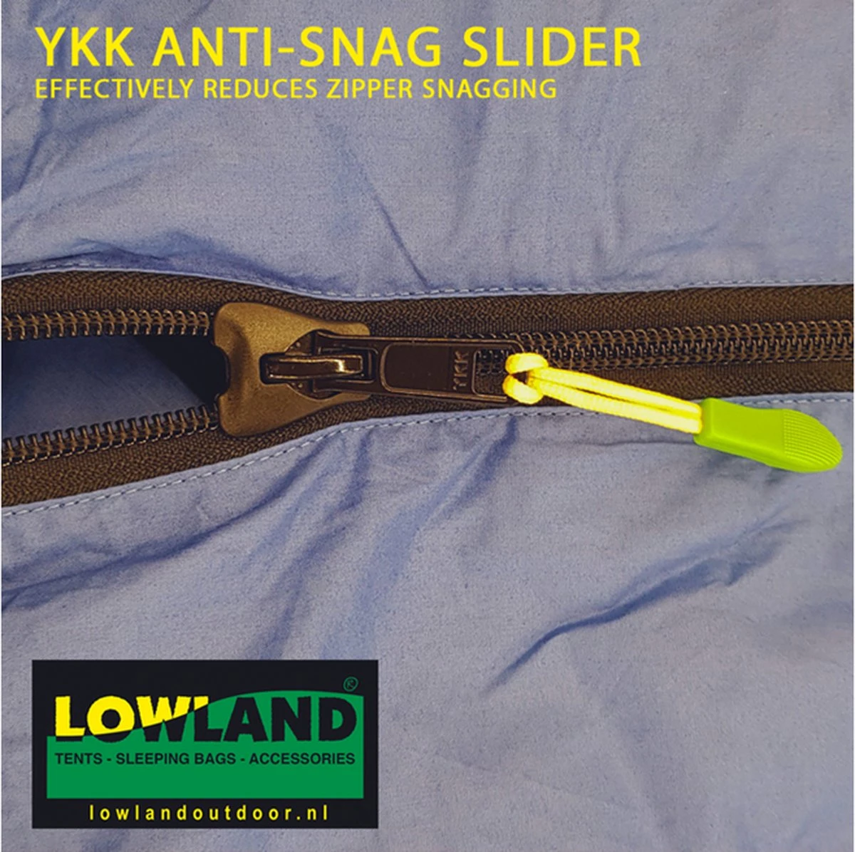 LOWLAND OUTDOOR® Donzen Slaapzak - CC 1 - 200 X 80 Cm - 1725 Gr - 0°C - Katoen 11 LOWLAND OUTDOOR® Donzen Slaapzak - CC 1 - 200 X 80 Cm - 1725 Gr - 0°C - Katoen - Afbeelding 9