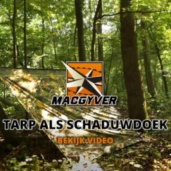 MacGyver® ‘3-in-1’ Tent | Tarp – Schaduwdoek – Hangmat | Strandtent | Outdoor-tent | Shelter | Vistent | 280 X 280 Cm | Camouflage | Waterdicht | Lichtgewicht 23 MacGyver® ‘3-in-1’ Tent | Tarp – Schaduwdoek – Hangmat | Strandtent | Outdoor-tent | Shelter | Vistent | 280 X 280 Cm | Camouflage | Waterdicht | Lichtgewicht -Buiten Kamperen 1200x1198 16